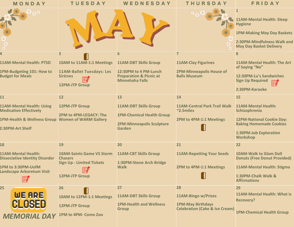 May26 ResourceCenter Resource Center Calendar